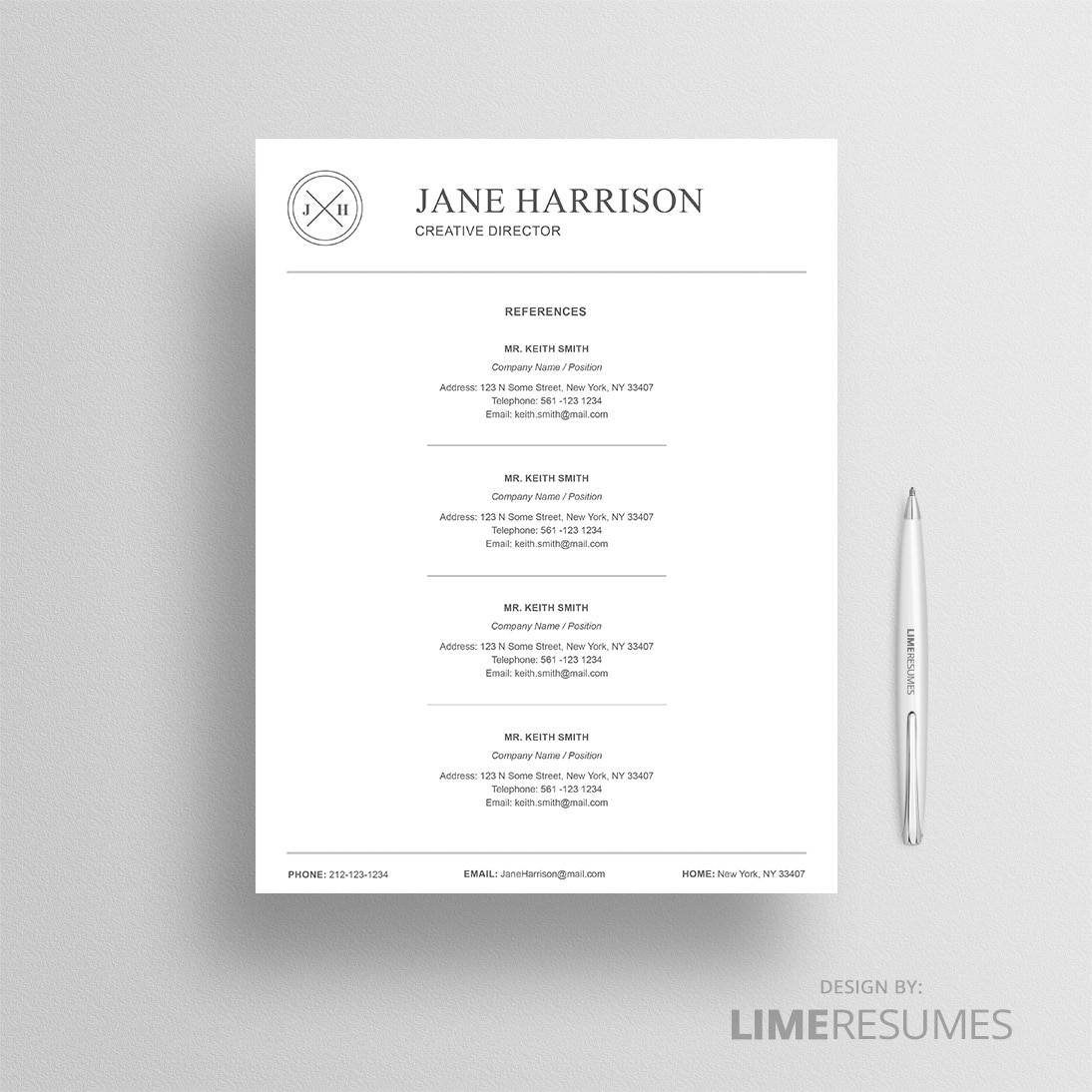 Resume Reference List Template from www.limeresumes.com