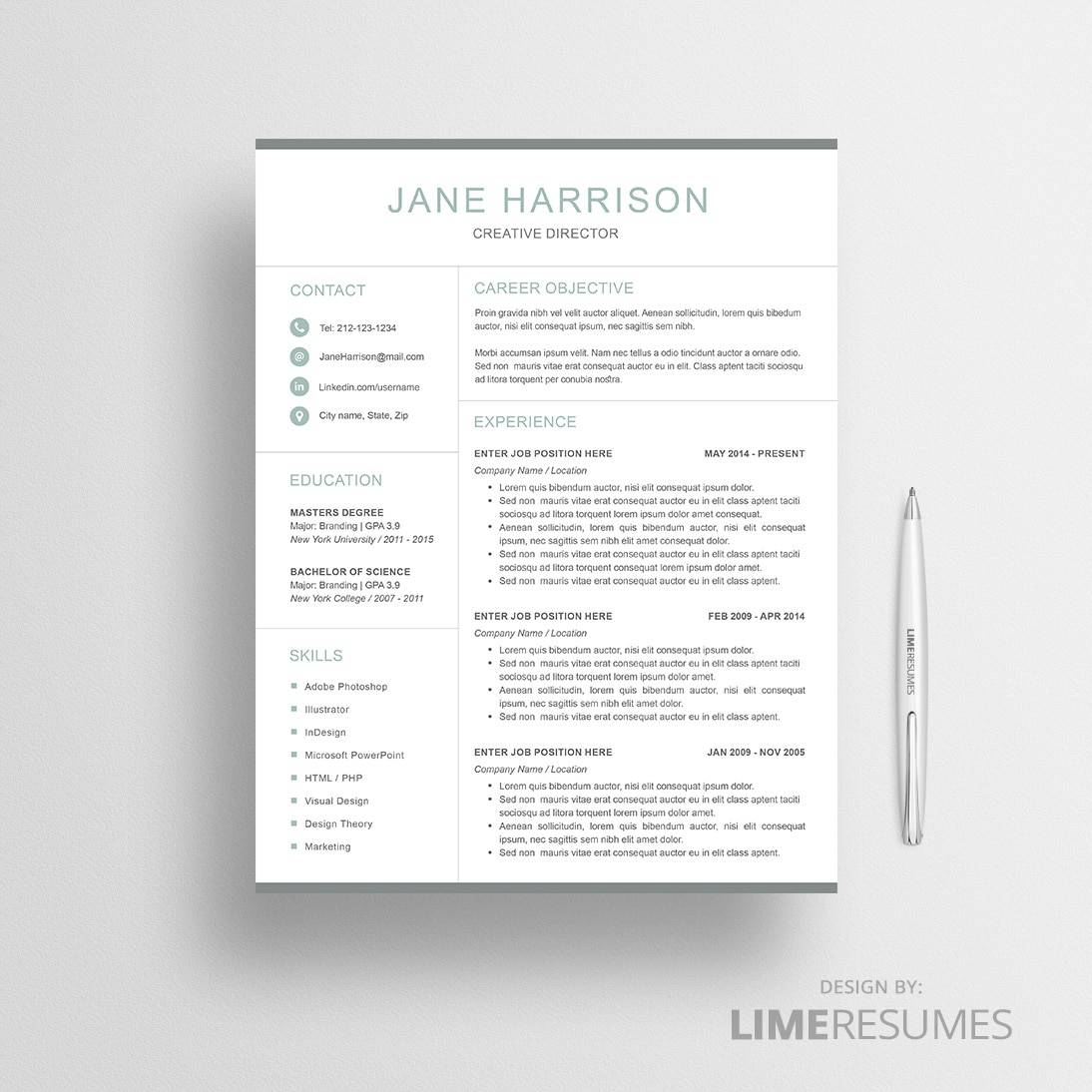 modern resume template