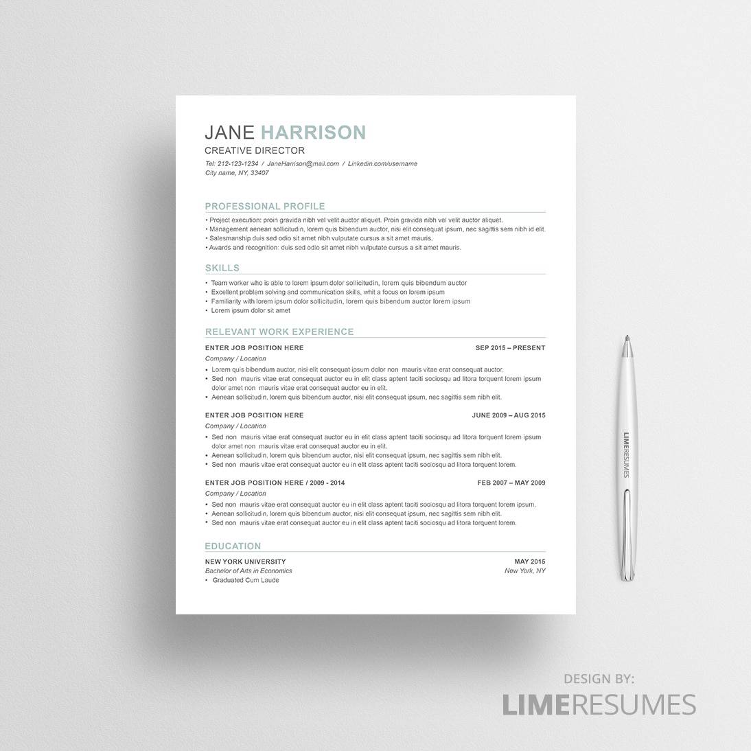 combination resume template
